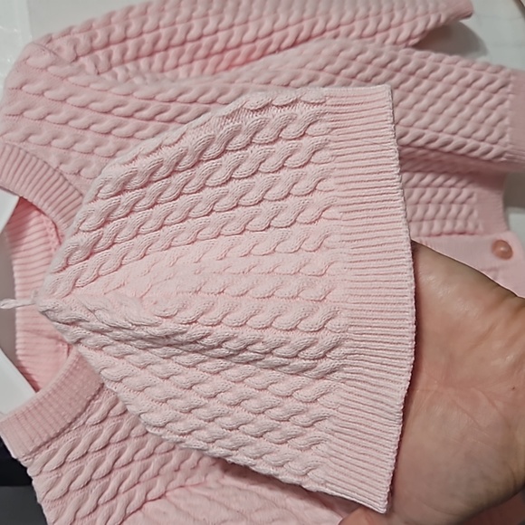 NWT little me 12 month sweater and hat set - Picture 2 of 4